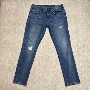 Buffalo David Bitton Jeans Mens 34x32 Jackson Straight Stretch Denim Blue